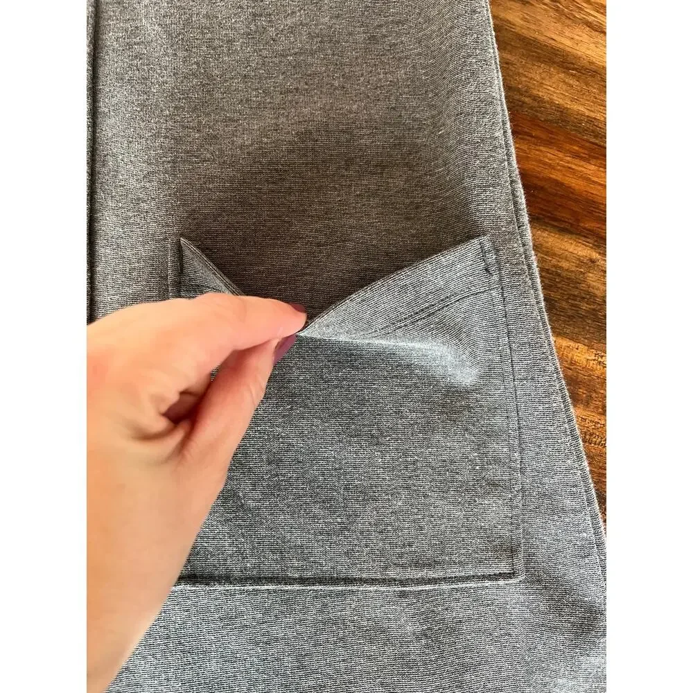 Gap Girls Button Front Shift Dress, Medium/8, Gray, Sleeveless, Pockets